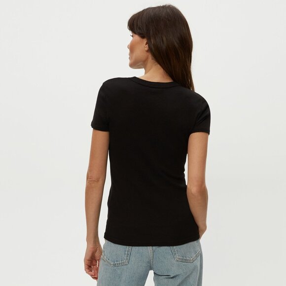 Michael Stars Fallon Shine Tee Shirt - Picture 3 of 9